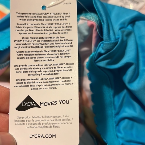 Lands’ End flutter style tankini top size M - Picture 5 of 6